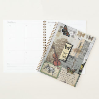 Briefmarken Vintage-Ephemera Decoupage Planer