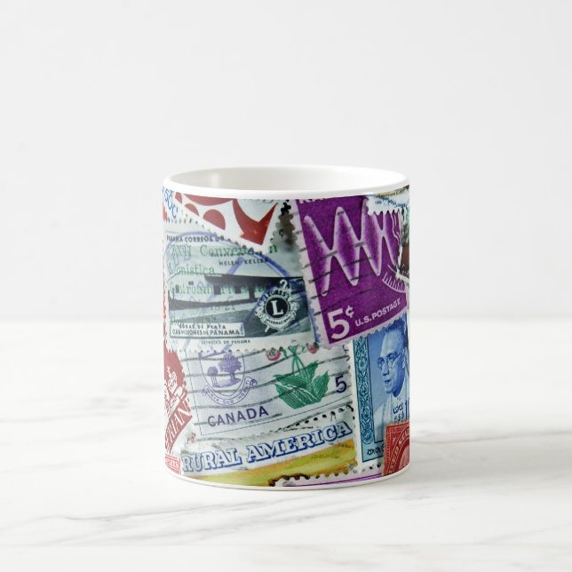 Briefmarkensammlung Tasse (Mittel)