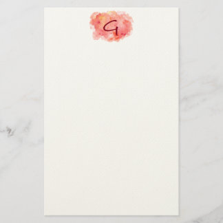 Briefpapier der Initialen-"G"
