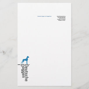 Briefpapier Deutsche Doggen