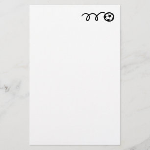 Briefpapier für kundenspezifische Fußball