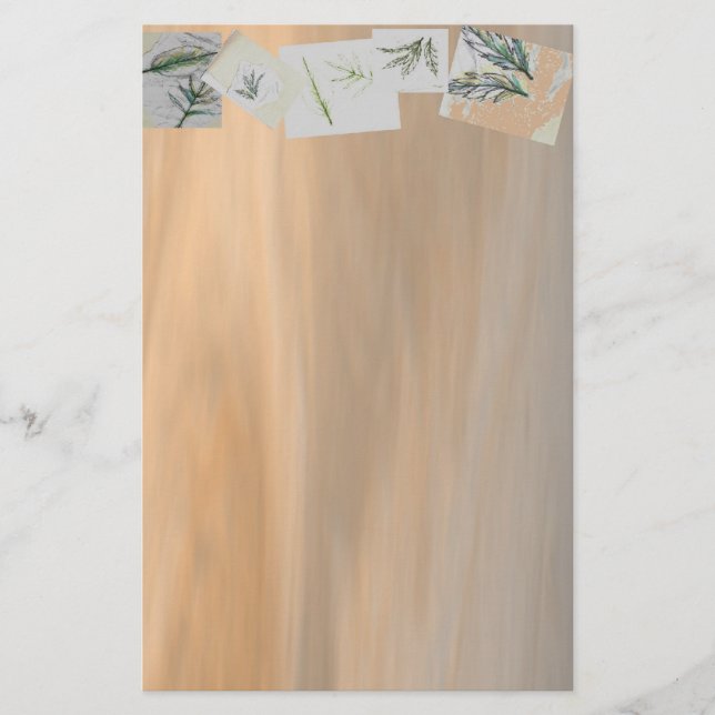 Briefpapier gemalte Wüste (Vorderseite)