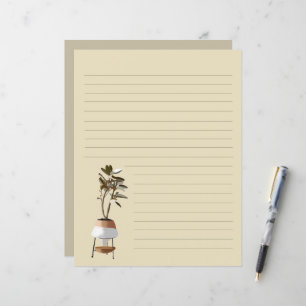 Briefpapier mit Eukalyptus Tree