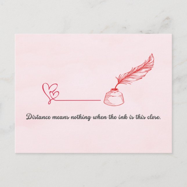Briefpartner Valentinstag Postkarte (Vorderseite)