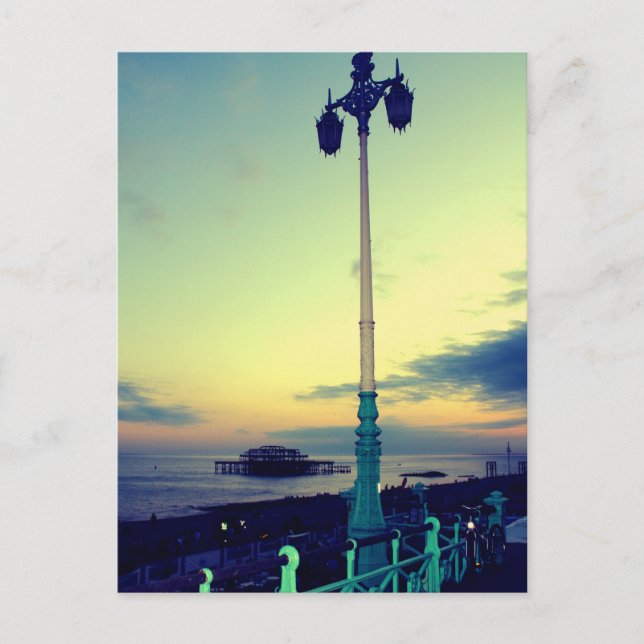 Briefpost in Brighton, Vereinigtes Königreich Postkarte (Vorderseite)