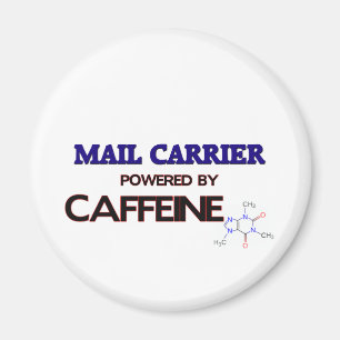 Briefträger angetrieben durch Koffein Magnet