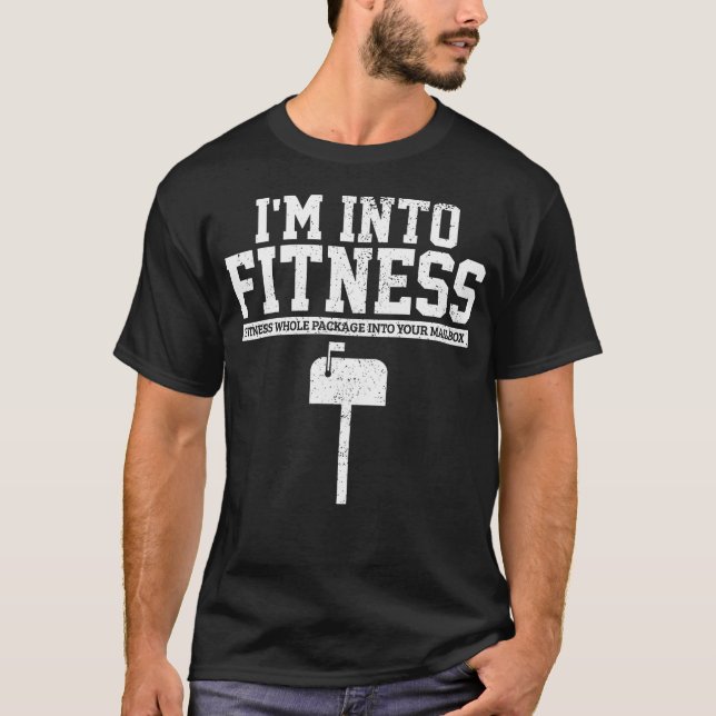 Briefträger Postmitarbeiter ICH BIN IN FORM Briefk T-Shirt (Vorderseite)