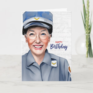 Briefträgerin Weiße Post Geburtstag Karte