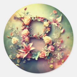 Briefumschlag B Runder Aufkleber