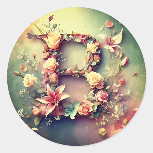 Briefumschlag B Runder Aufkleber (Vorderseite)