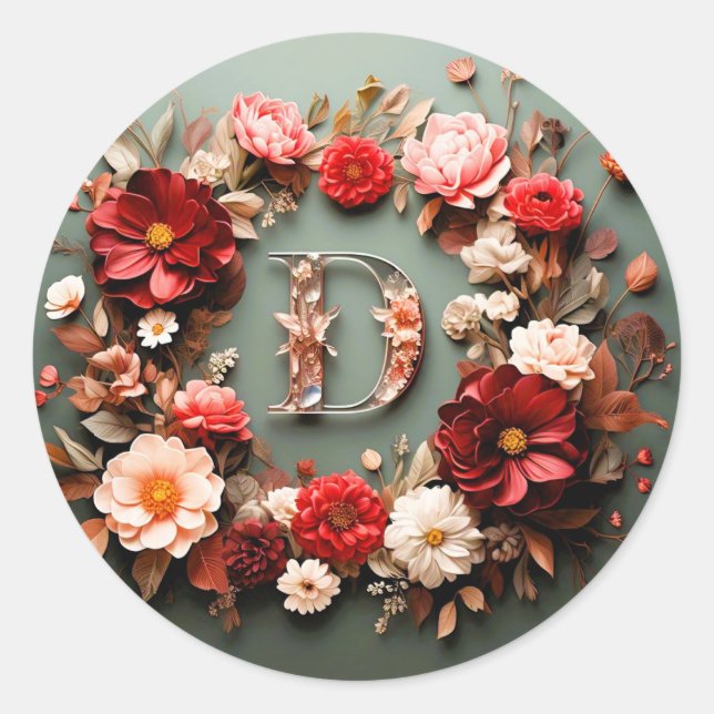 Briefumschlag D Runder Aufkleber (Vorderseite)