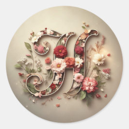 Briefumschlag H Runder Aufkleber