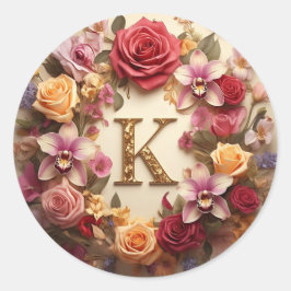 Briefumschlag K Runder Aufkleber