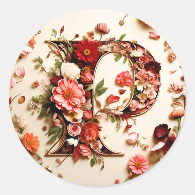 Briefumschlag P Runder Aufkleber (Vorderseite)