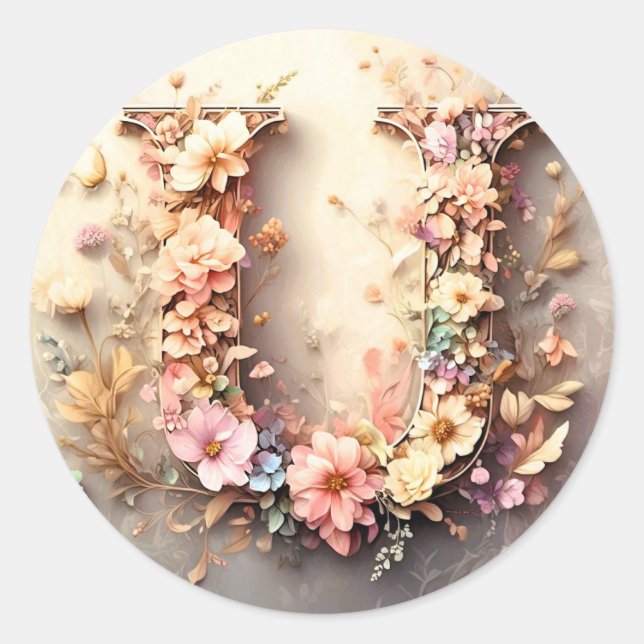 Briefumschlag U Runder Aufkleber (Vorderseite)