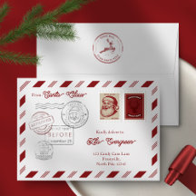 Briefumschläge für Weihnachtsbriefe von Santa