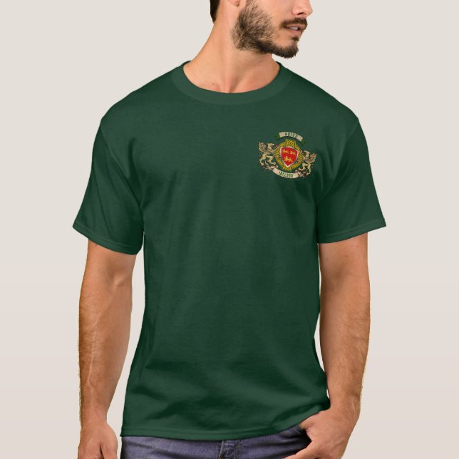 Brien Irish Shield & Griffins Personalisiert T-Shirt (Vorderseite)