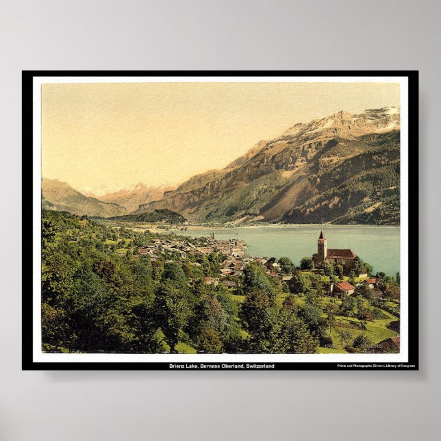Brienz Lake, Bernese Oberland, Schweiz Poster (Vorne)