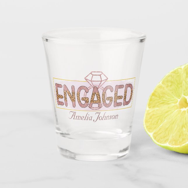 Brigade für niedliches Engagement Schnapsglas (Vorderseite)