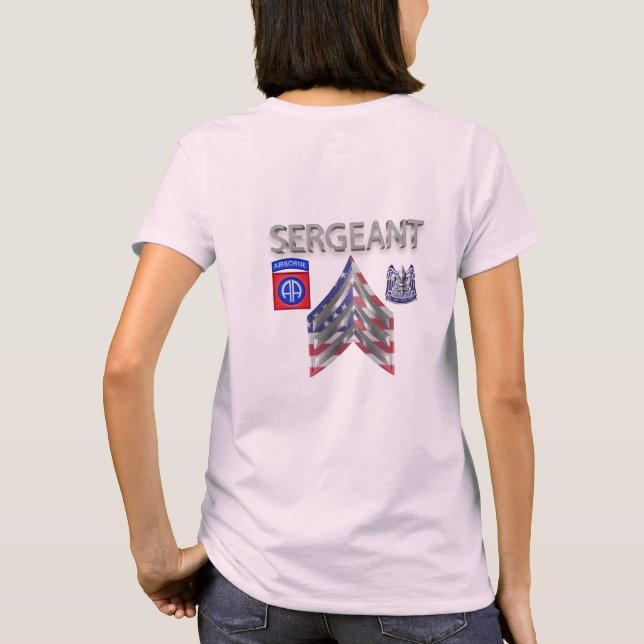 Brigade Sergeant der 82. Division T-Shirt (Rückseite)