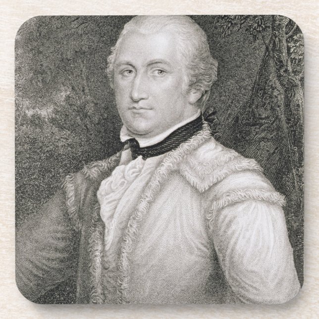 Brigadegeneral-Daniel Morgan (1736-1802) engrav Untersetzer (Vorderseite)