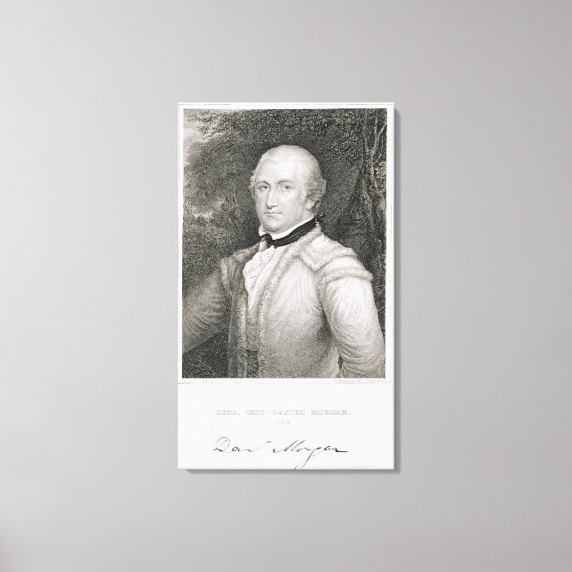 Brigadegeneral Daniel Morgan (1736-1802) Grav Leinwanddruck (Vorderseite)
