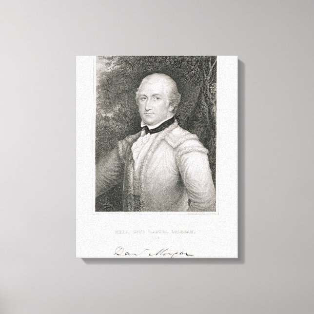 Brigadegeneral Daniel Morgan (1736-1802) Grav Leinwanddruck (Vorderseite)