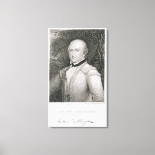 Brigadegeneral Daniel Morgan (1736-1802) Grav Leinwanddruck