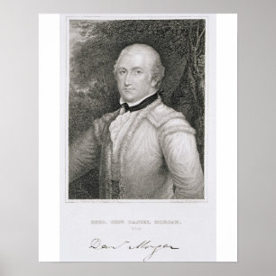 Brigadegeneral Daniel Morgan (1736-1802) Grav Poster