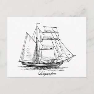 Brigantin Postkarte