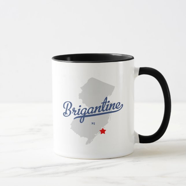 Brigantine-New-Jersey NJ Shirt Tasse (Rechts)