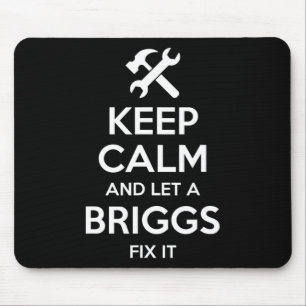 Briggs Funny Surname Birthday Family Tree Wiederse Mousepad
