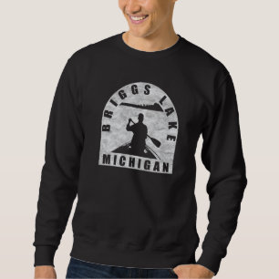 Briggs Lake Canoeing Michigan Sweatshirt
