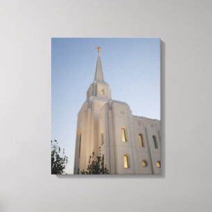 Brigham City Utah Temple #2 LDS Wall Art Leinwand