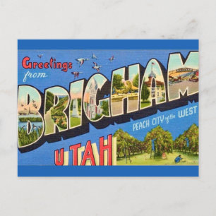 Brigham Utah Grußkarte Postkarte