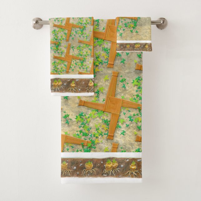 Brighid Cross Badhandtuch Set (Insitu)