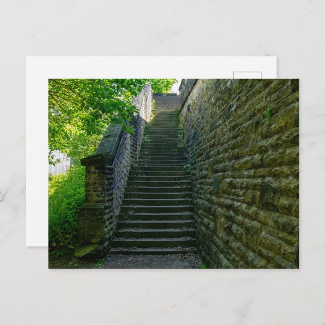 Brighouse Steps - West Yorkshire Postkarte (Vorne/Hinten)