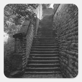 Brighouse Steps - West Yorkshire Quadratischer Aufkleber