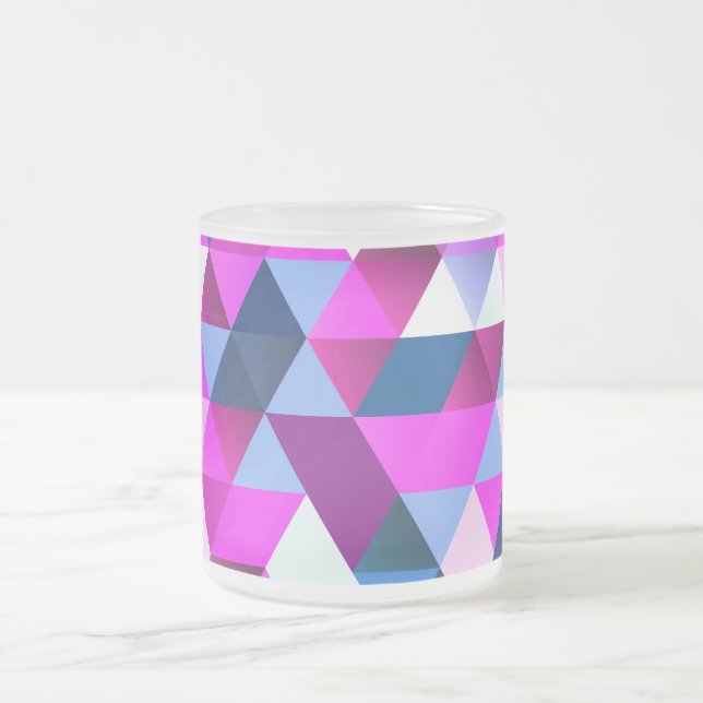 Bright Abscract Geometric Pattern Mattglastasse (Mittel)