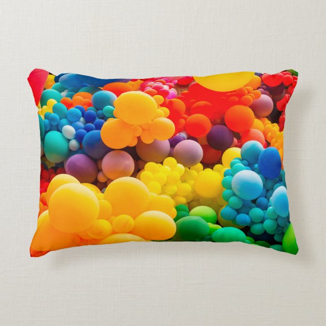 Bright abstract background of jumble of rainbow co dekokissen (Vorderseite)