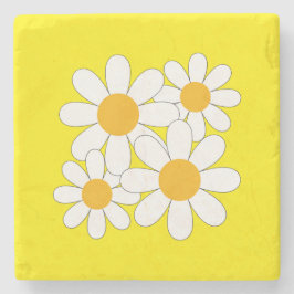Bright and Bold Daisy Steinuntersetzer