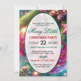 Bright and Colorful Christmas Party Invitation Einladung