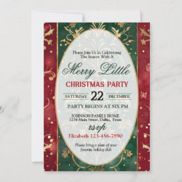 Bright and Colorful Christmas Party Invitation Einladung