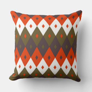 Bright and Vivid Rhombus Pattern Throw Pillow Kissen