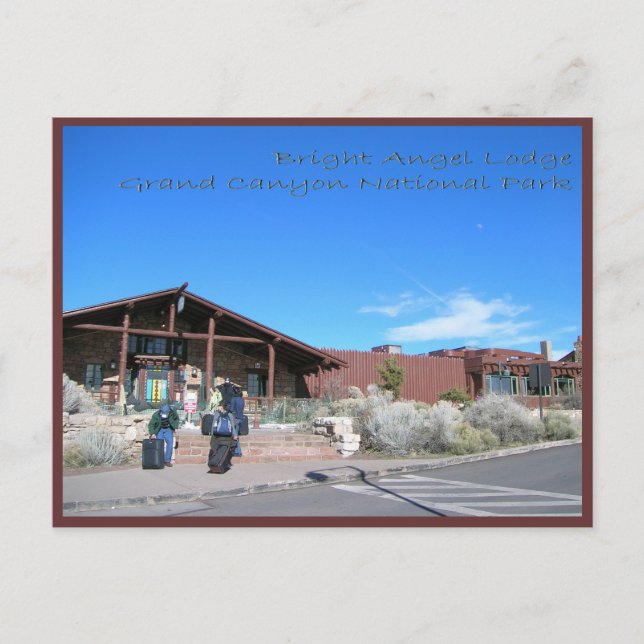 Bright Angel Lodge Grand Canyon Nationalpark Postkarte (Vorderseite)