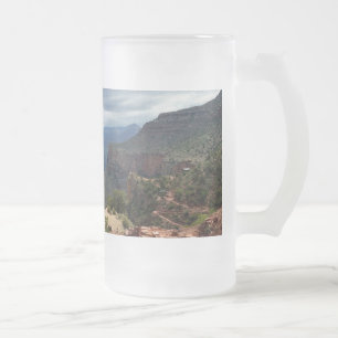 Bright Angel Trail Grand Canyon Blick Mattglas Bierglas