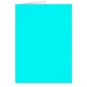 Bright Aqua Blank Grußkarte