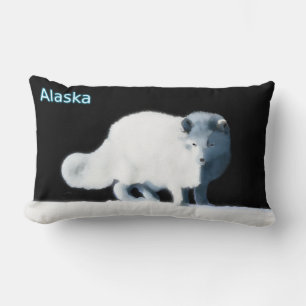 Bright Arctic Fox Lendenkissen