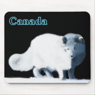 Bright Arctic Fox Mousepad