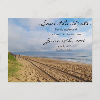 Bright Beachy Save the Date Ankündigungspostkarte